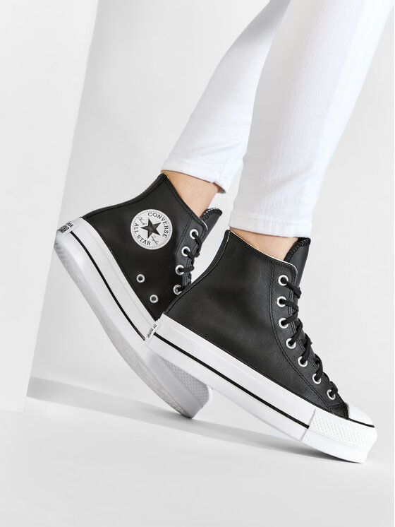 Тканевые кроссовки Chuck Taylor All Star Lift Clean Hi 561675C Converse, черный — фото 2