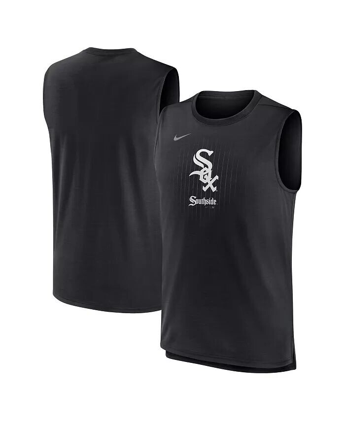 

Мужская черная майка Chicago White Sox City Connect Muscle Tank Nike, черный