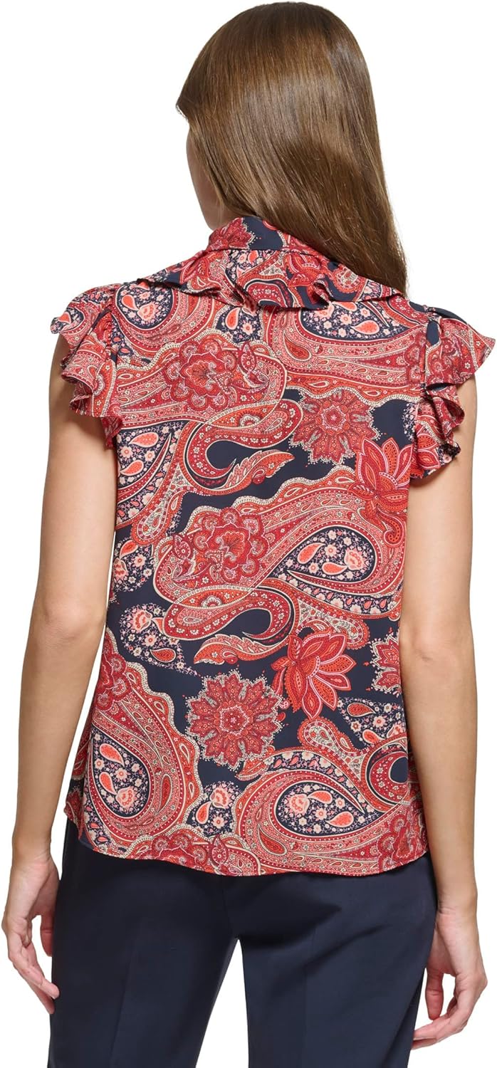 

Женская блузка без рукавов с галстуком от Tommy Hilfiger, Midnight Samba