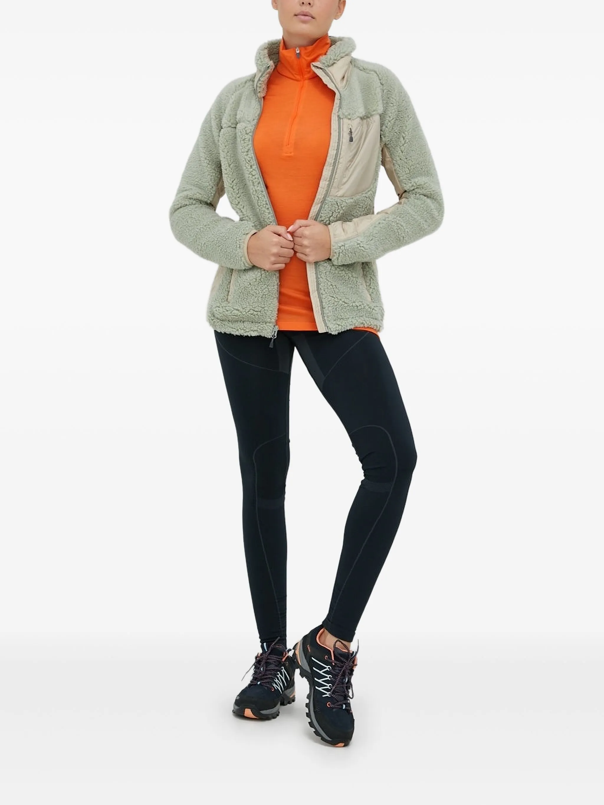 

Флисовая куртка со вставками Columbia, зеленый