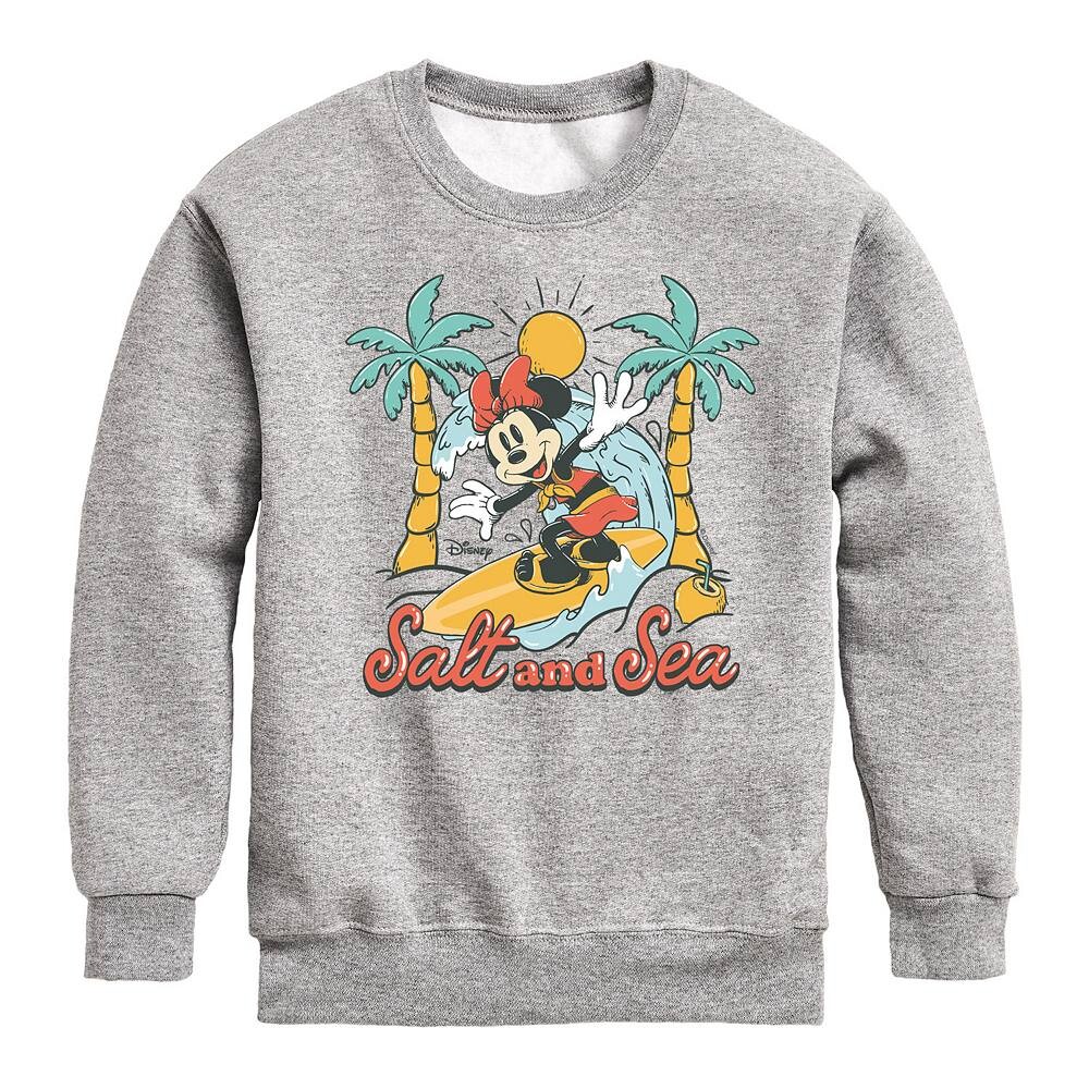 

Флисовая толстовка Disney's Minnie Mouse для мальчиков 8–20 лет с солью и морем, цвет Heather Gray