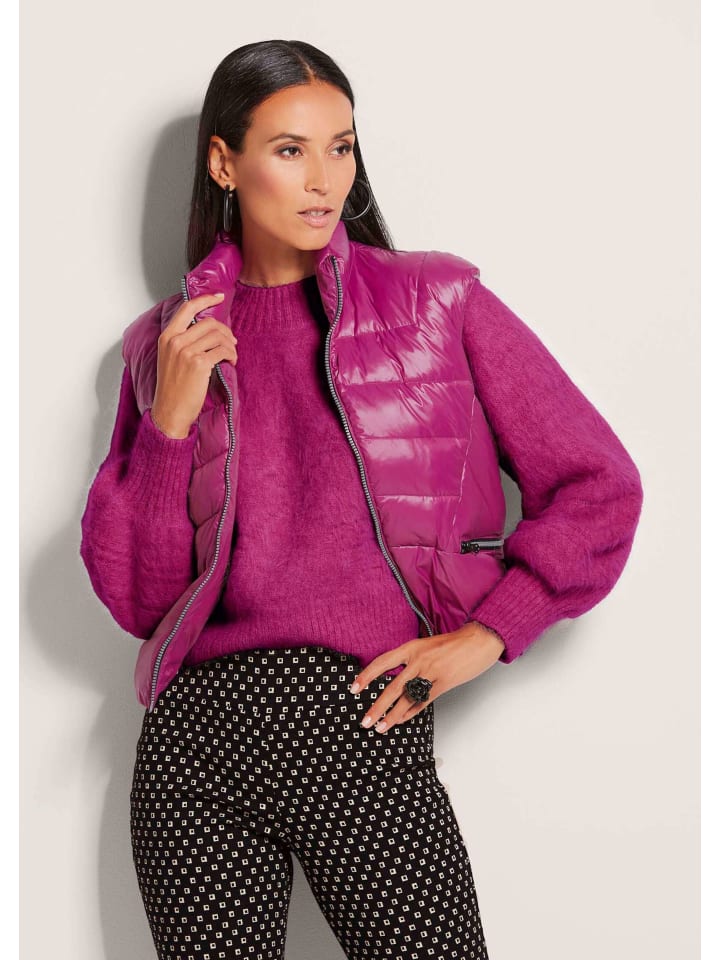 

MADELEINE Стеганый жилет с подкладкой, цвет малиновый