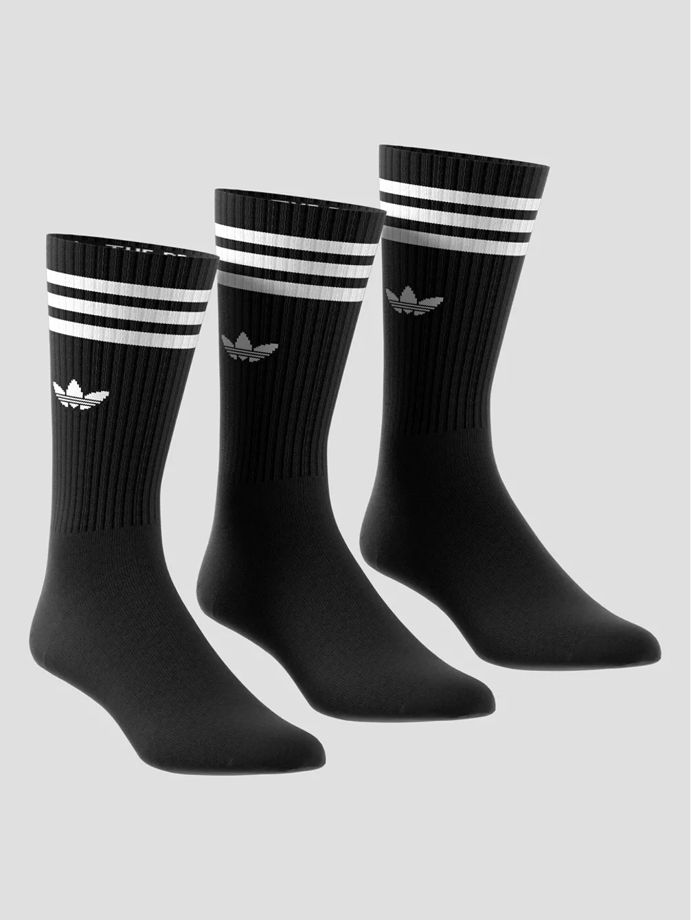

Твердые носки для экипажа Adidas Originals, черный