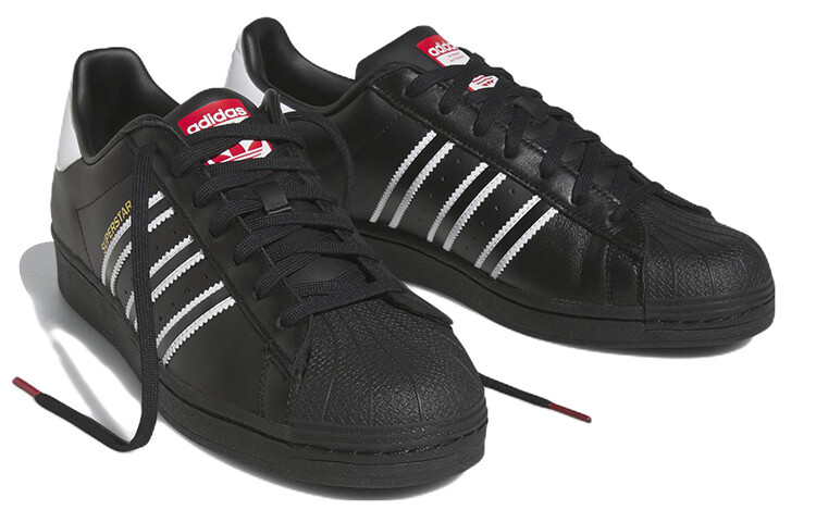 Кроссовки Adidas Originals Tennis Superstar 'Black White' — фото 3