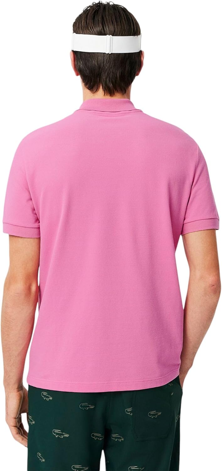 Мужская поло для гольфа Lacoste Sport Classic Fit с защитой от ультрафиолета, Reseda Pink/Reseda Pink — фото 3