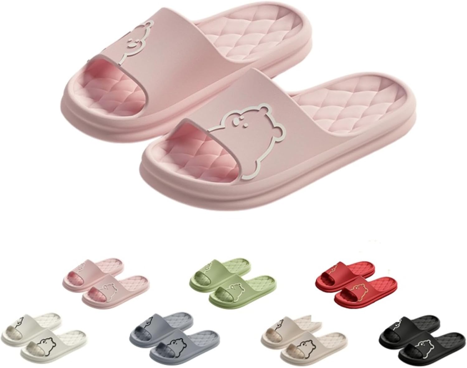 

Женские душевая тапочки Japado, банные тапочки, сандалии, домашние тапочки, для дома и улицы, пляжные, нескользящие, для женщин и мужчин, розовый