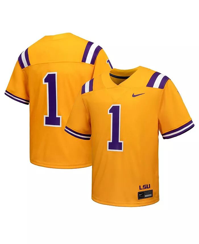 

Toddler 1 Gold LSU Tigers альтернативная неприкасаемая майка Nike