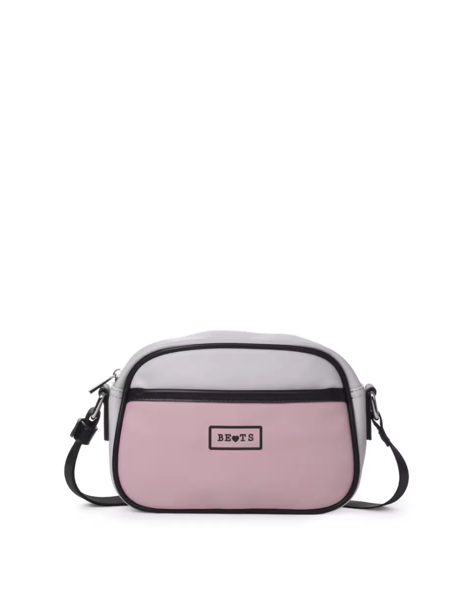 

Средняя женская светло-серая сумка через плечо Mix Beats