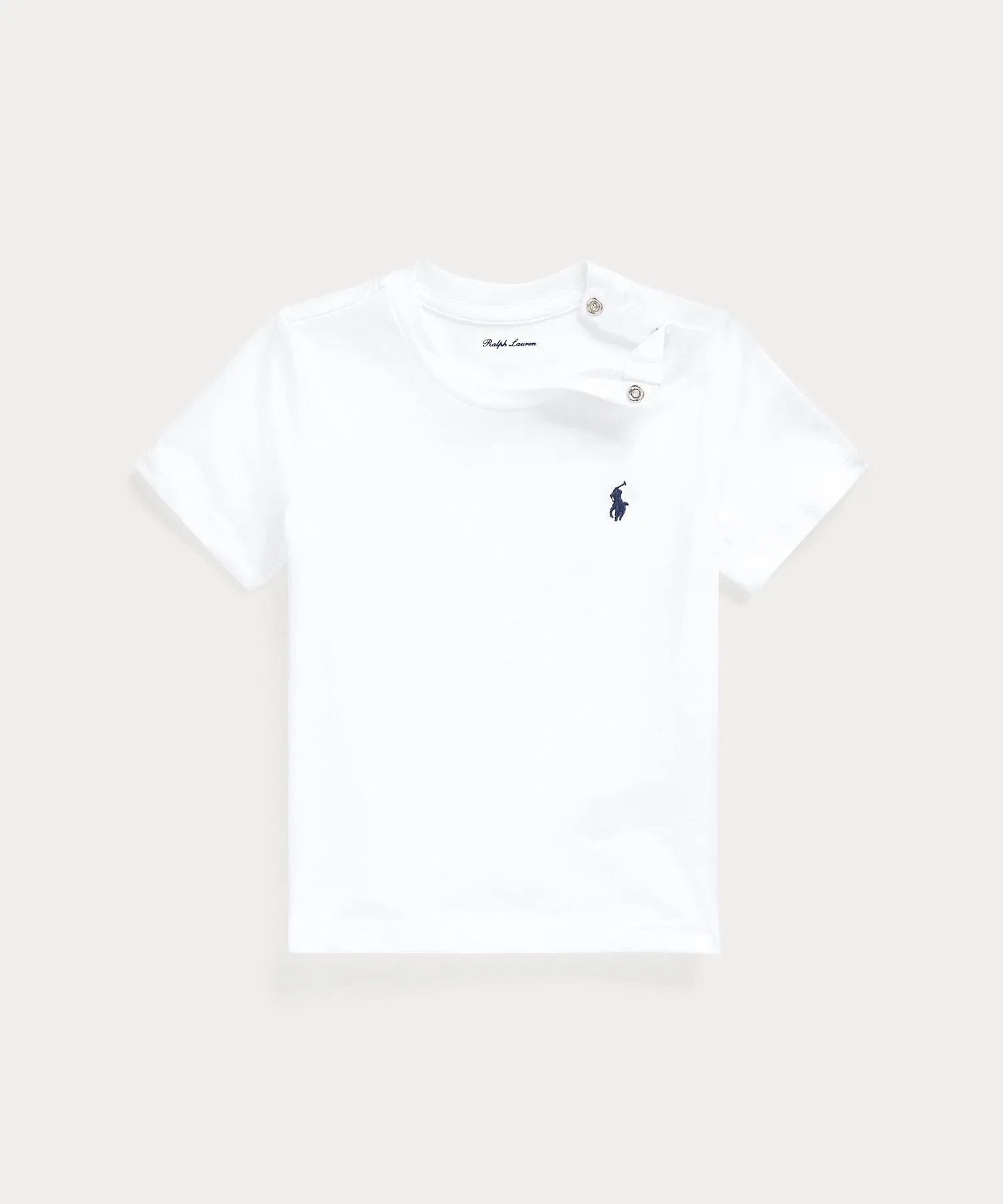 Детская хлопковая футболка POLO RALPH LAUREN CHILDRENSWEAR белая