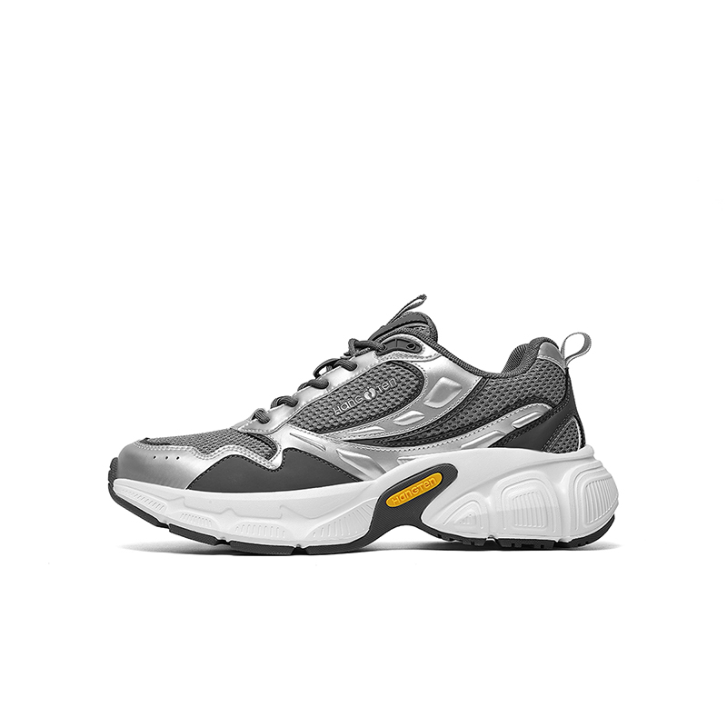 

HANG TEN Мужские низкие массивные кроссовки серебристо-серые, цвет Silver Gray