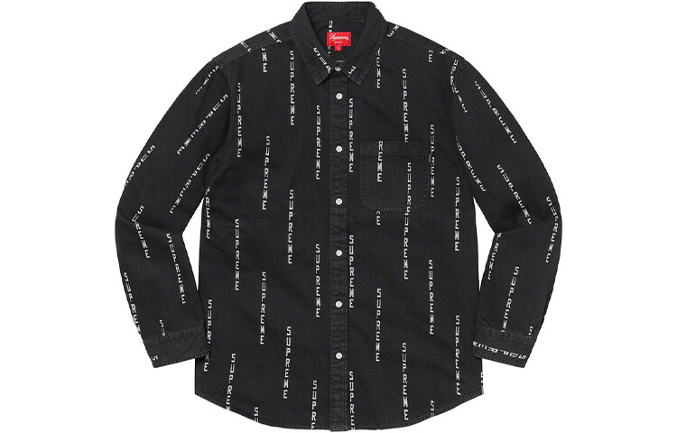 

Осень/Зима 2020 Рубашка Унисекс Supreme, черный