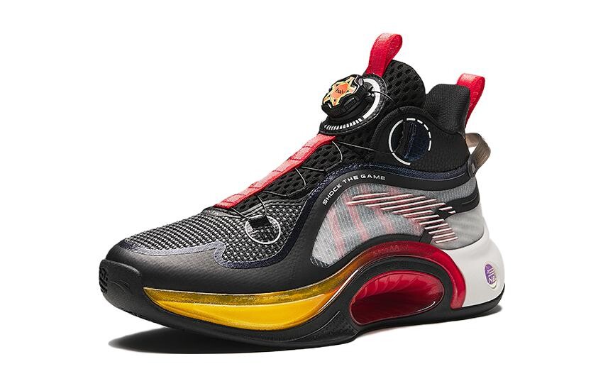 Детские баскетбольные кроссовки GS Mid-top Black Anta Kids, черный — фото 2