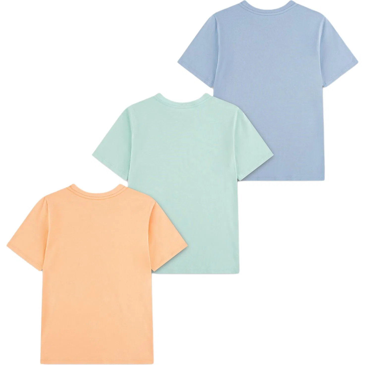 Футболка Polo Ralph Lauren Standard 3 Pack Оранжевый+Бирюзовый+Синий — фото 3