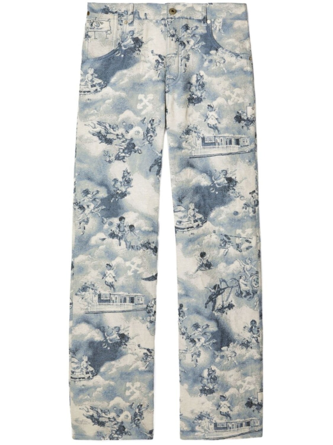 

Off-White джинсы Fresco Tapestry, синий
