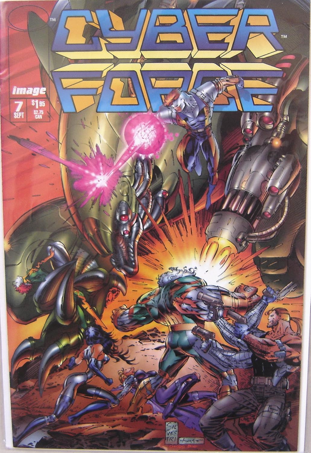 

Cyber Force Image Comics Group # 7 Assault With a Deadly Woman Part IV Volume 2 September 1994 (Image Comics, Inc)