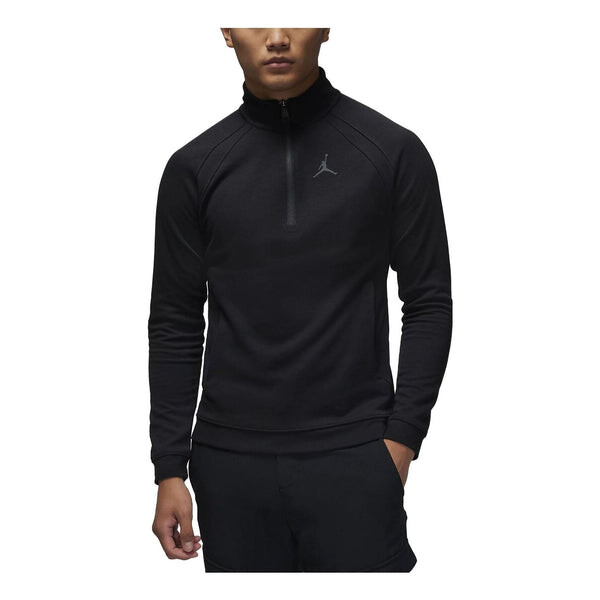 Топ Air Jordan Sport Golf Half-Zip Top 'Black', черный — фото 2