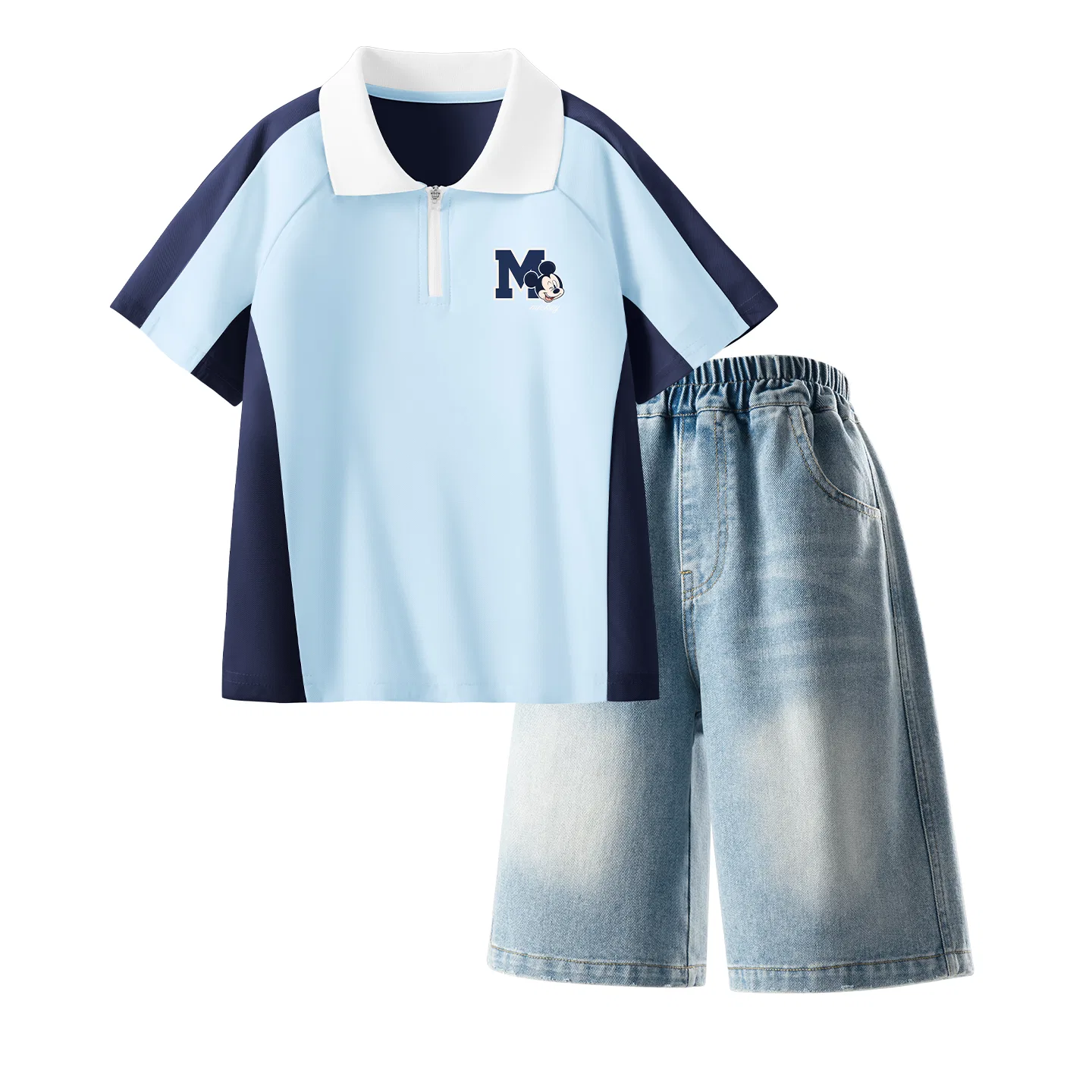 Детский спортивный костюм Casual Sportswear 2 Piece Set Disney, Diyaoqi K Deep Sea Blue+Diyaoqi K Denim Blue — фото 3