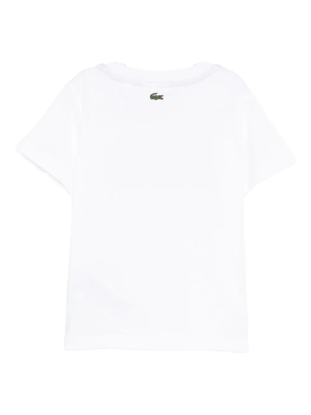 Футболка с нашивкой-логотипом Lacoste Kids, белый — фото 2