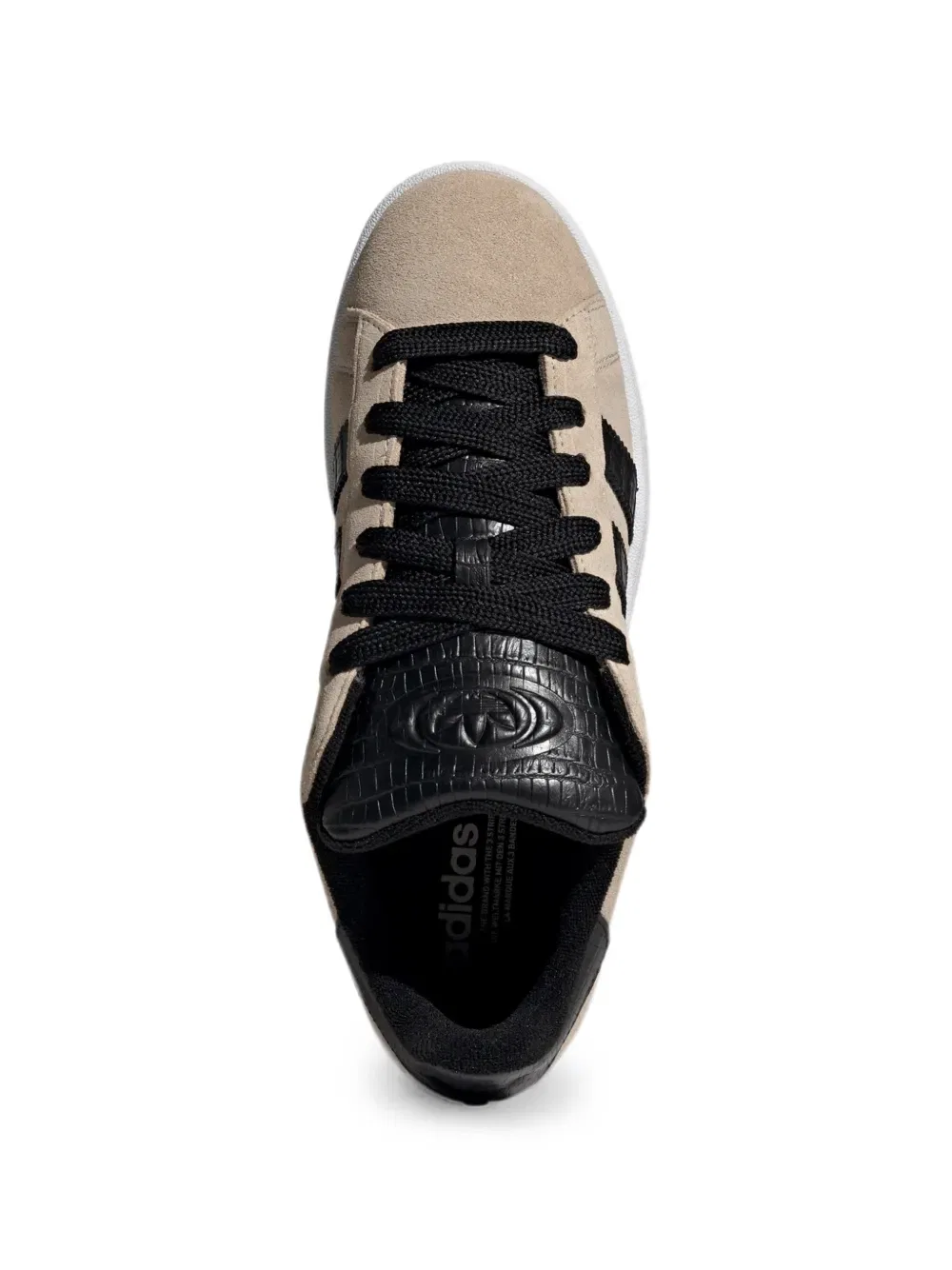 Кроссовки Campus 00-х с эффектом крокодиловой кожи Adidas, нейтральный — фото 4
