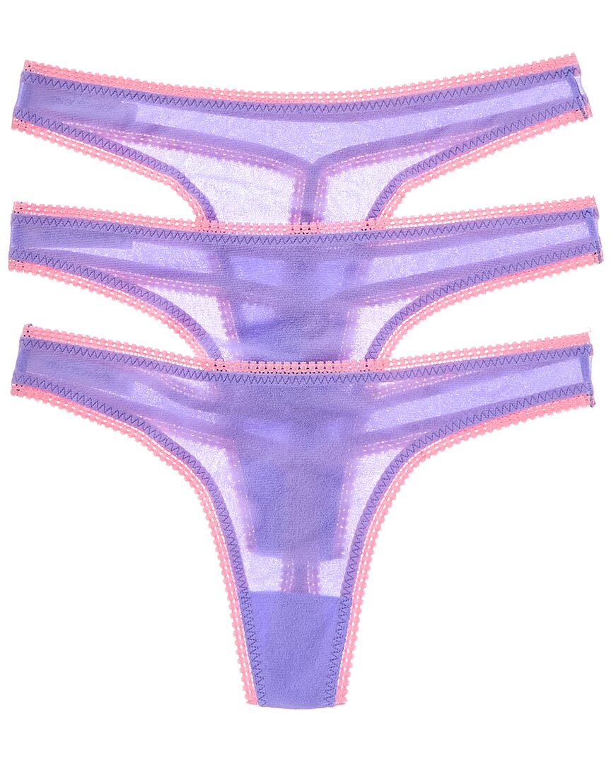 

OnGossamer 3pk Hip-G стринги On Gossamer, фиолетовый