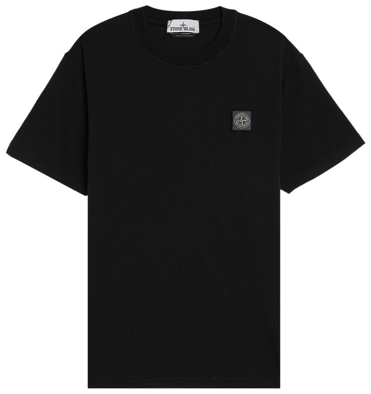 

Футболка Stone Island Fissato Garment Dyed T-Shirt 'Black', черный
