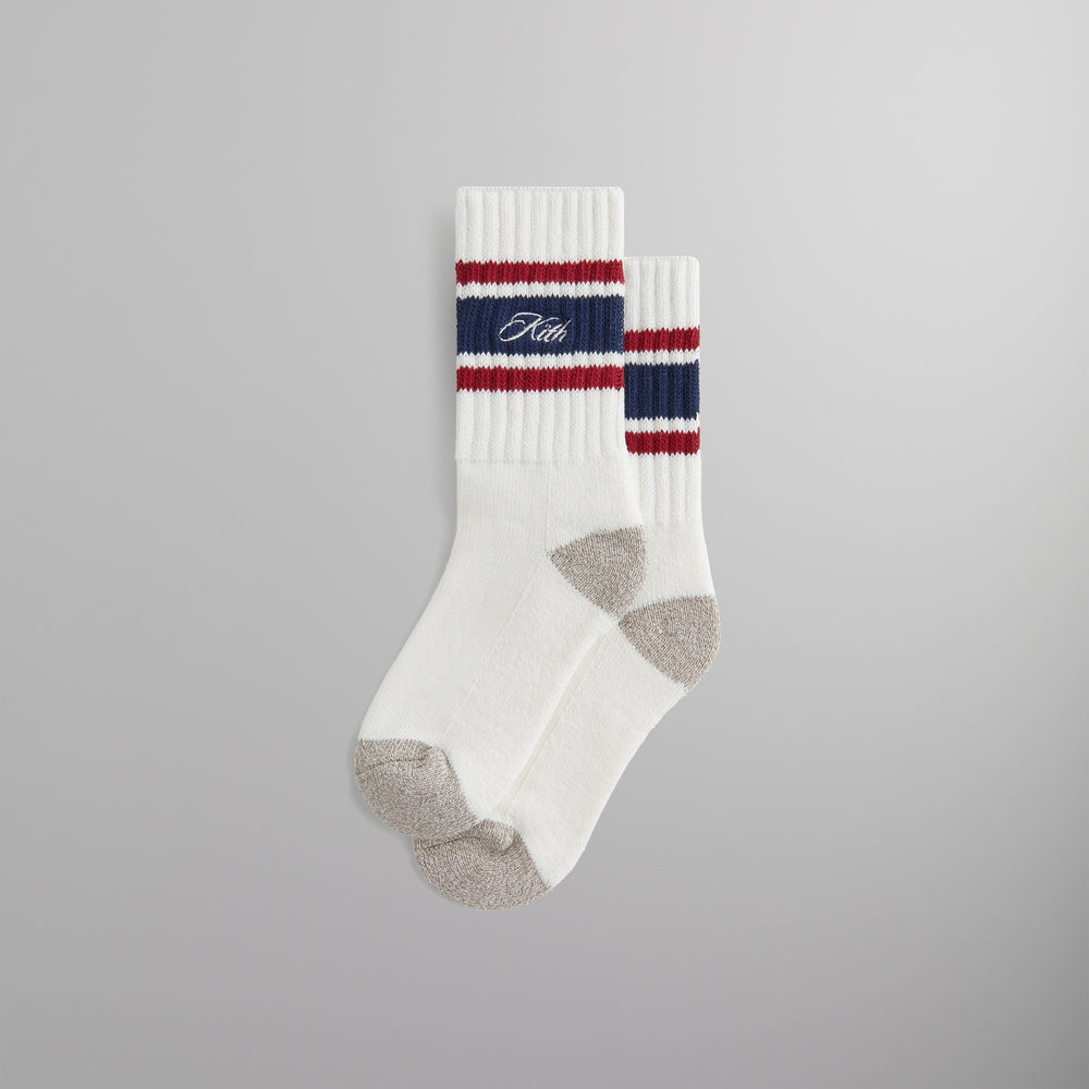 

Носки Kith Striped Chunky Crew Socks, черный