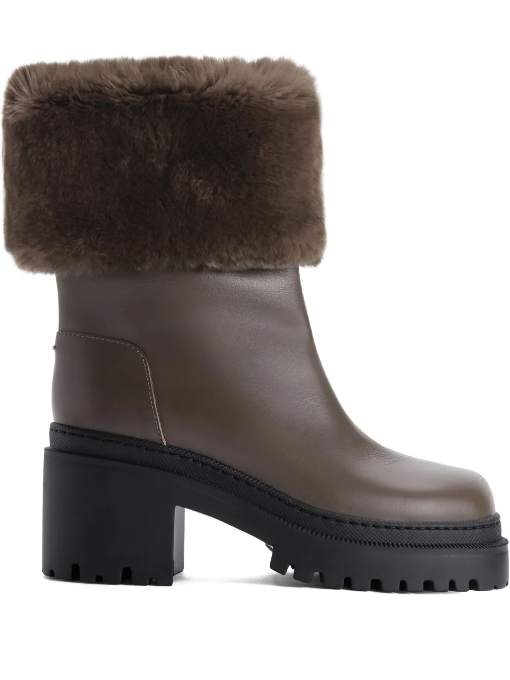 Ботинки MAIRI с меховыми манжетами Giuseppe Zanotti, коричневый