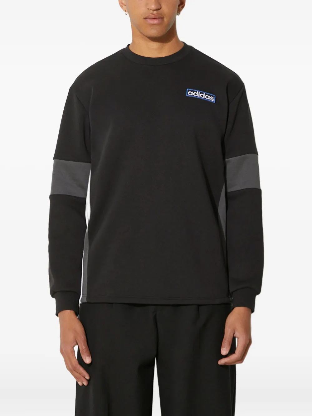 

Толстовка с панелями в стиле колор-блок adidas, черный