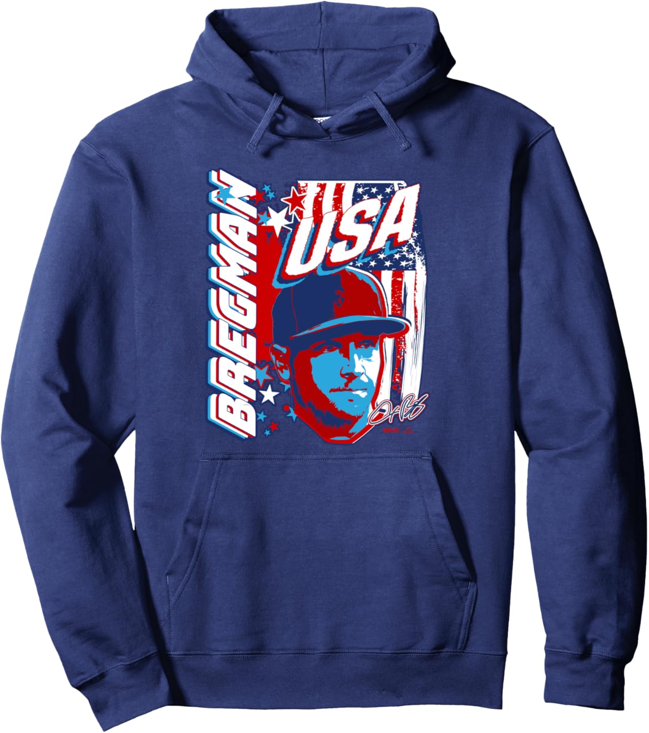 

Толстовка Alex Bregman Houston Baseball America MLBPA Ryno Sports, темно-синий