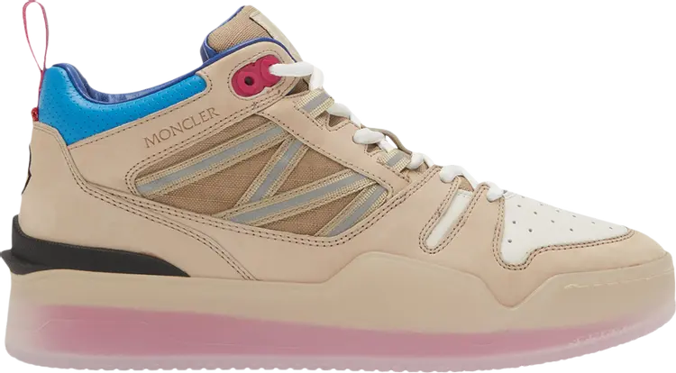 Кроссовки Moncler Wmns Pivot High 'Sand Pink Blue', кремовый