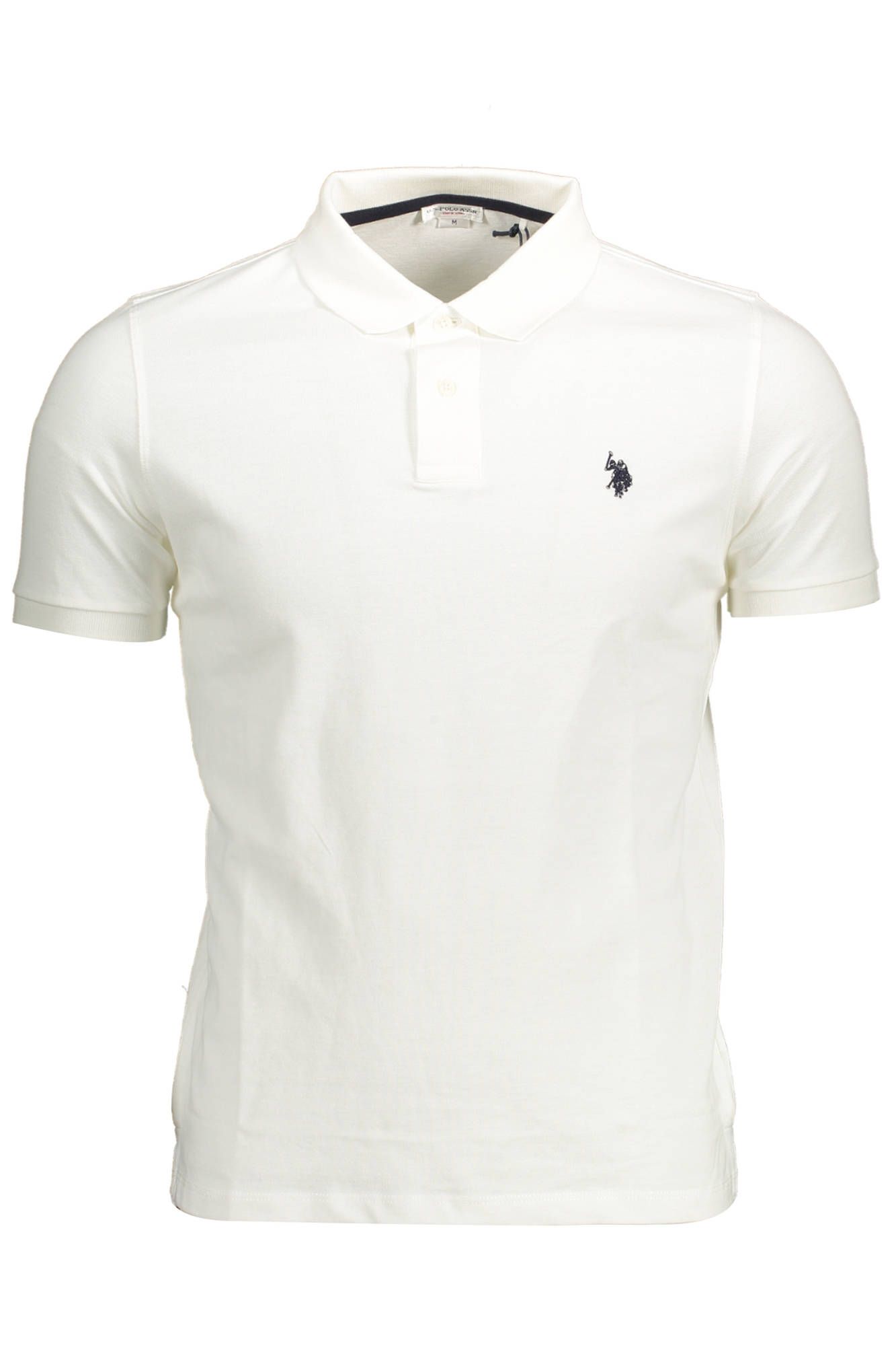 

Белая хлопковая мужская рубашка поло U.S. Polo Assn.
