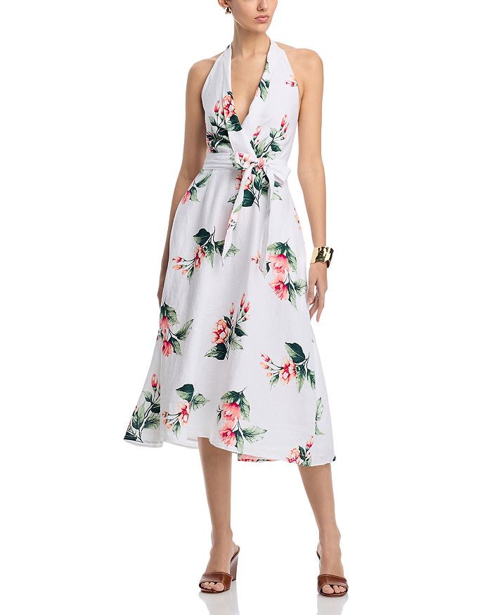 

Флорентина Флауриш платье миди на запах Tommy Bahama, белый