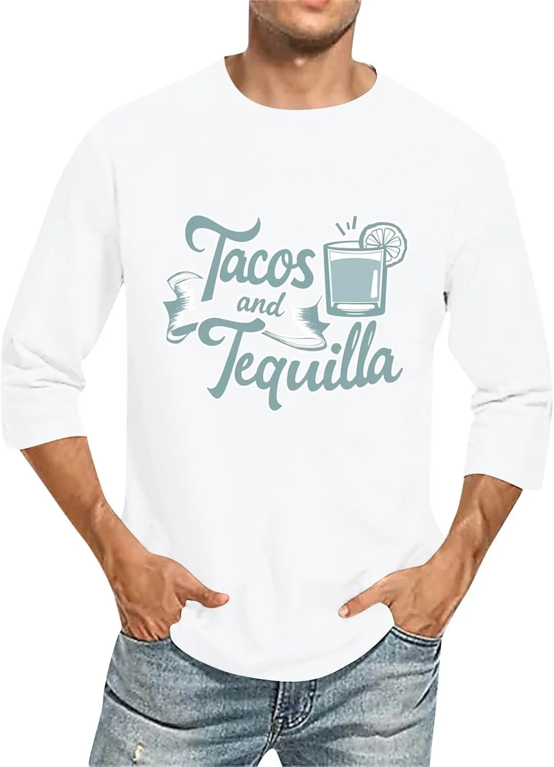 

WENKOMG1 мужская бейсболка с принтом, 3/4 рукава, S-2XL