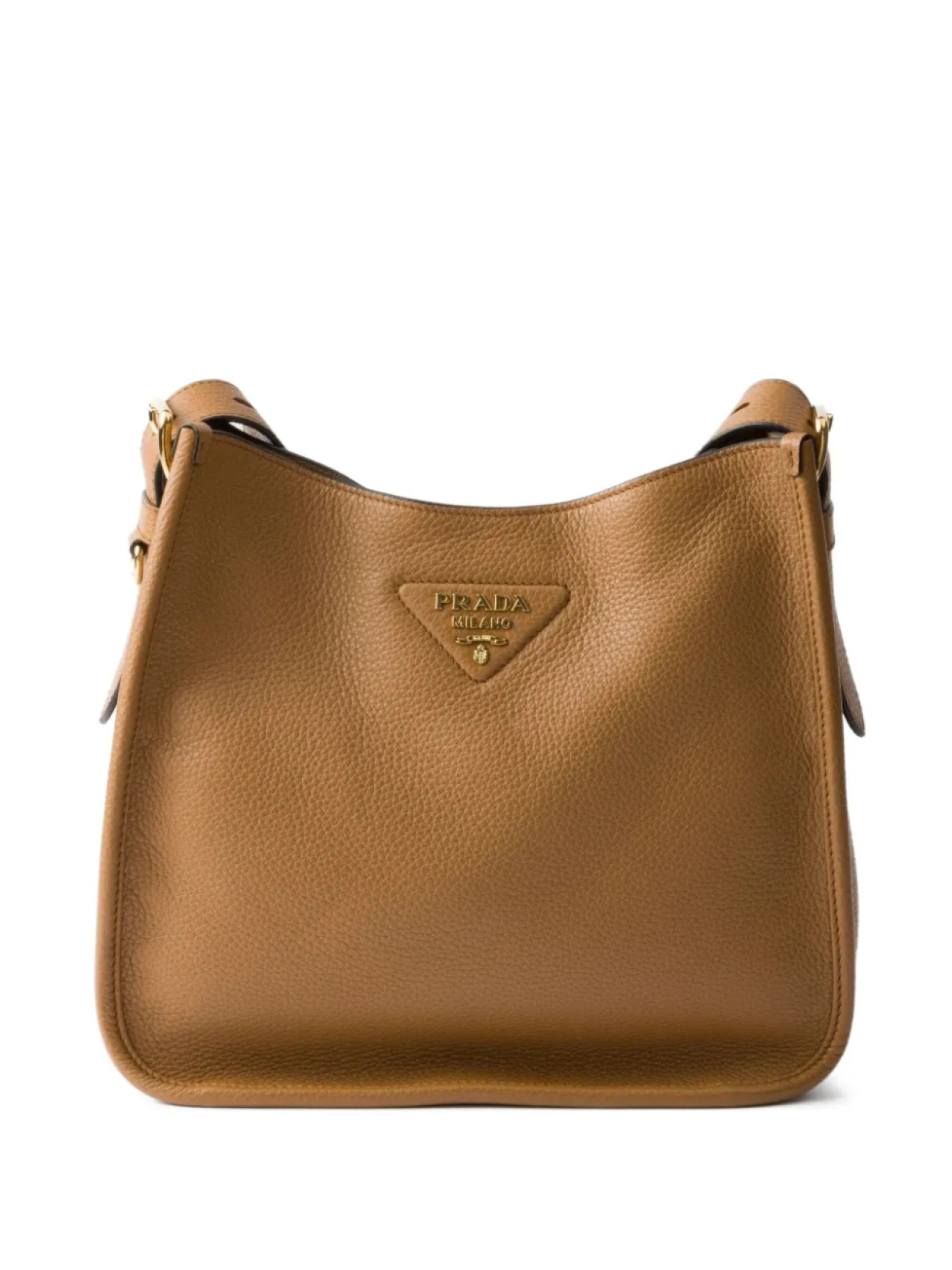 

Сумка Prada из натуральной кожи среднего размера, коричневый