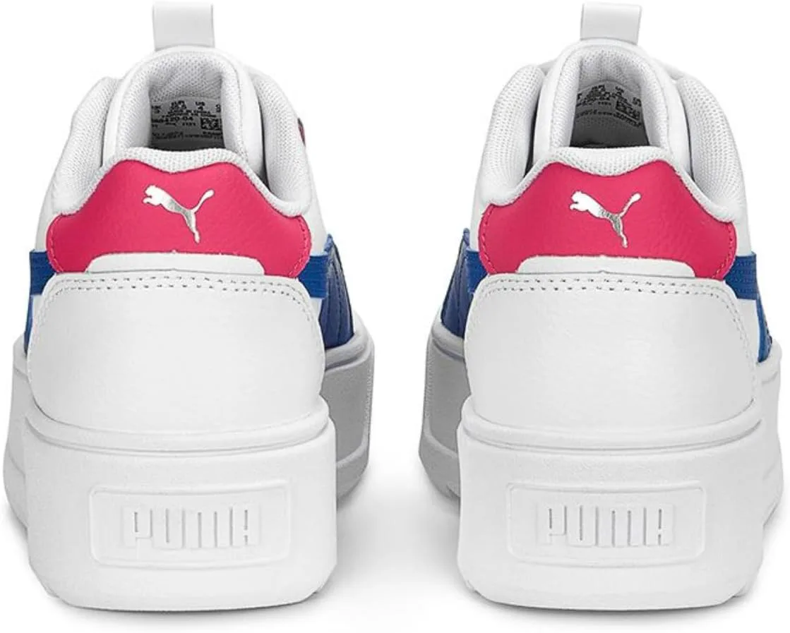 Кроссовки для девочек PUMA Kids Karmen Rebelle Jr - повседневные, черные, белый — фото 3