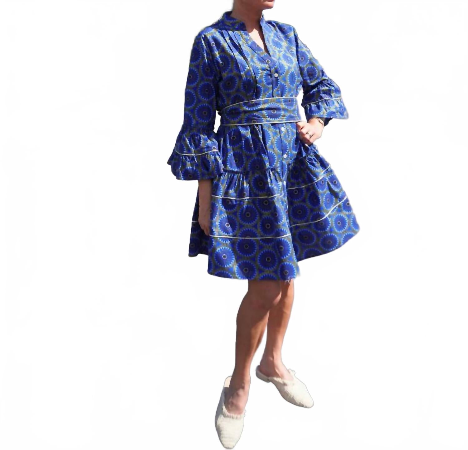 

Pep's Cannes Мини-платье «Помпадур Бубу» синего цвета