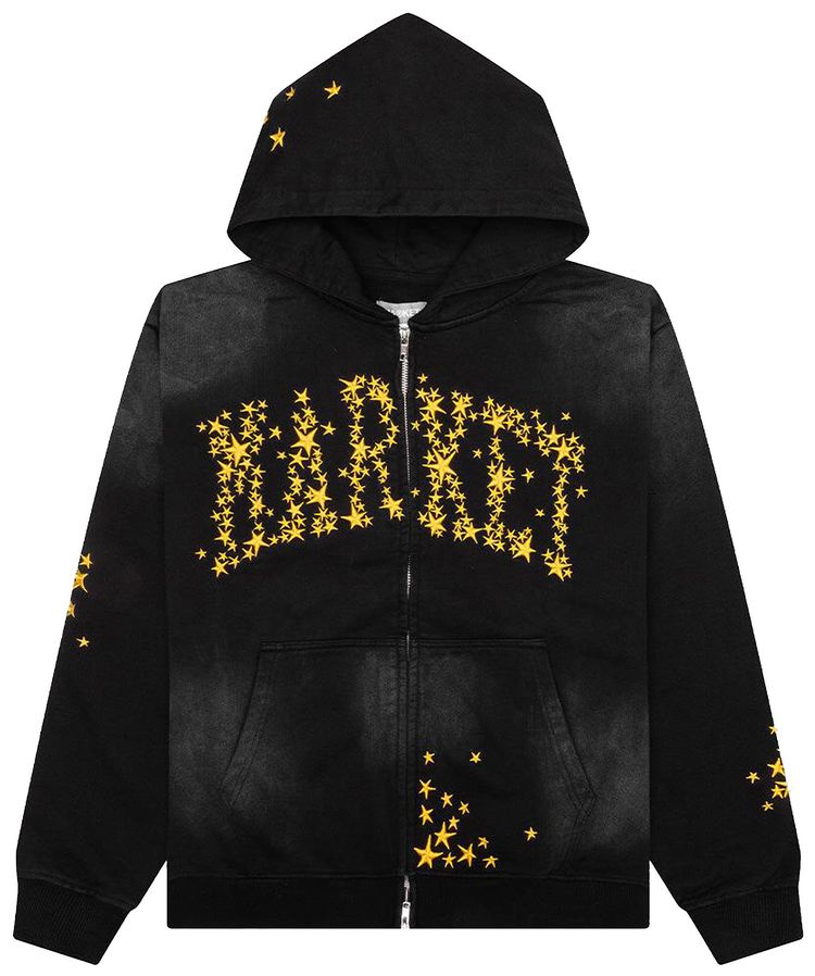 

Худи Market Galaxy Arc Zip Hoodie 'Pirate Black', черный