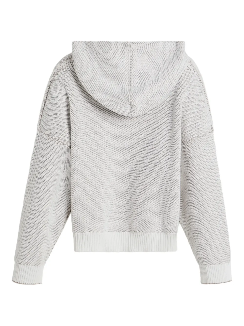 Худи с декоративной строчкой Brunello Cucinelli Kids, нейтральный — фото 2