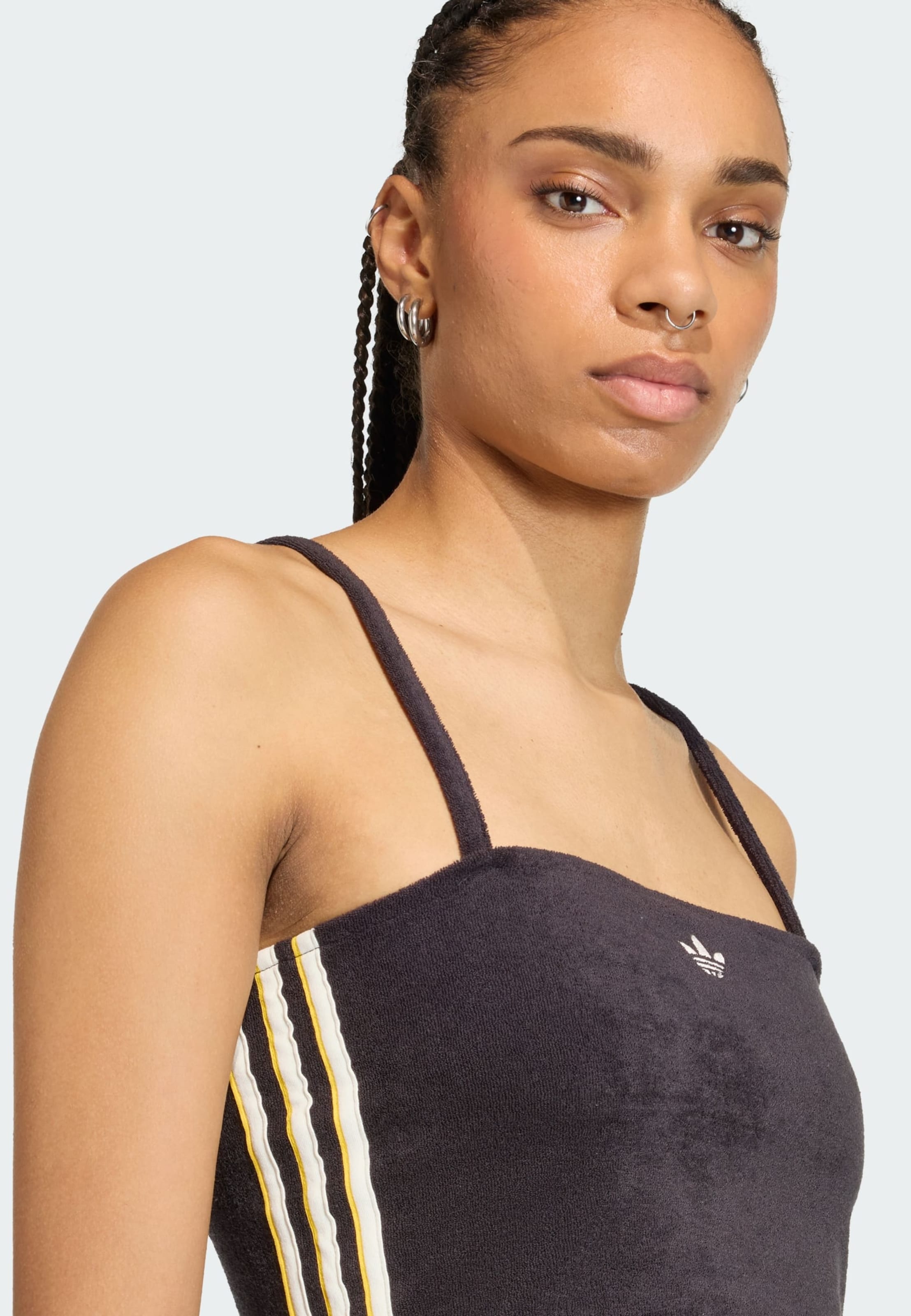 Adidas Originals Топ 'TERRY TOWEL TANK' в черном цвете — фото 4