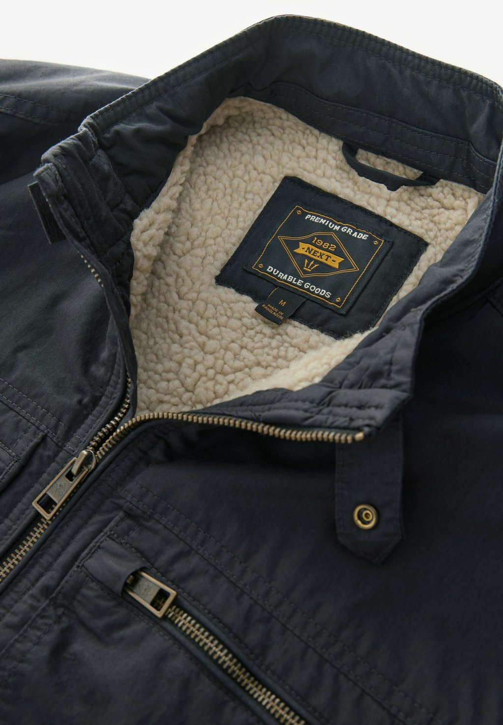 

Легкая куртка BORG LINED REGULAR FIT Next, черный