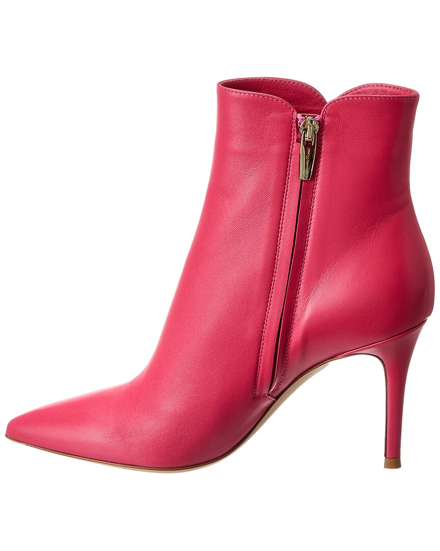 Кожаные ботильоны Gianvito Rossi Levy 85, розовый — фото 2