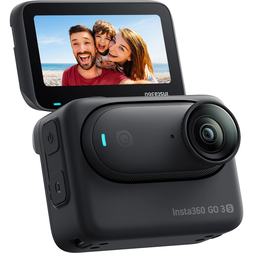 

Стандартный комплект экшн-камеры Insta360 GO 3S (64 ГБ, темно-черный)
