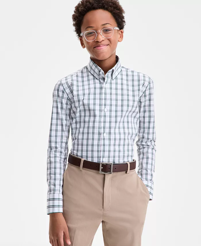 

Мальчиковая классическая рубашка с длинным рукавом 8-20 B By Brooks Brothers, белый