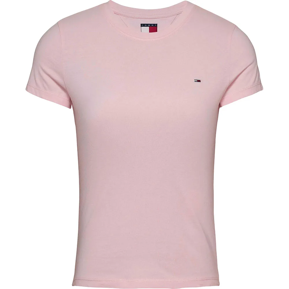 

Футболка с коротким рукавом Tommy Jeans DW0DW20459 Slim Fit, розовый