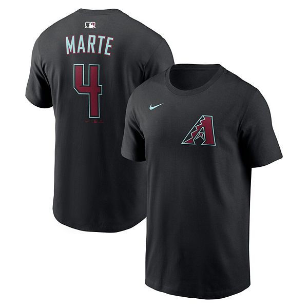 

Мужская футболка ketel marte black arizona diamondbacks с именем и номером Nike