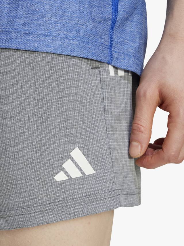 Мужские шорты the run aeroready adidas, цвет Grey/White — фото 3