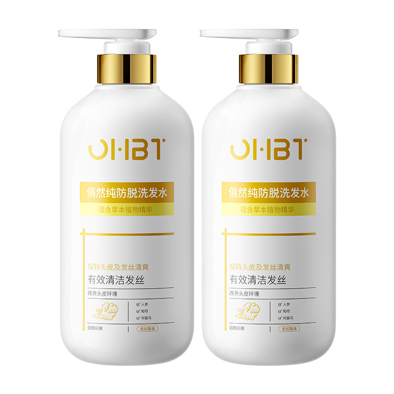 

Шампунь для предотвращения выпадения и укрепления волос с травами, восстанавливающий и очищающий OHBT