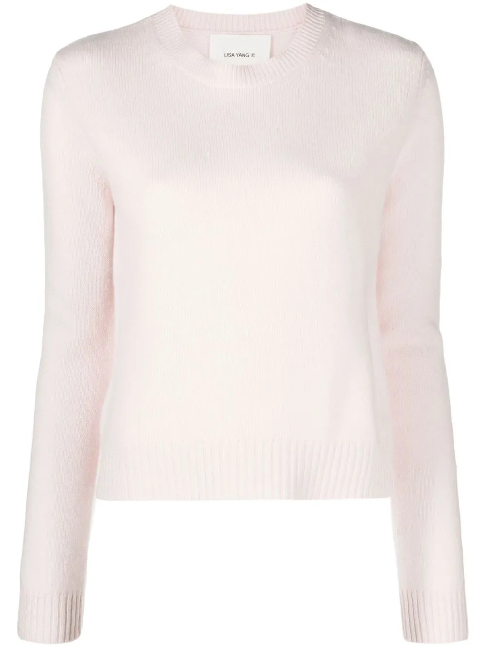 

Кашемировый джемпер с круглым вырезом Lisa Yang, розовый