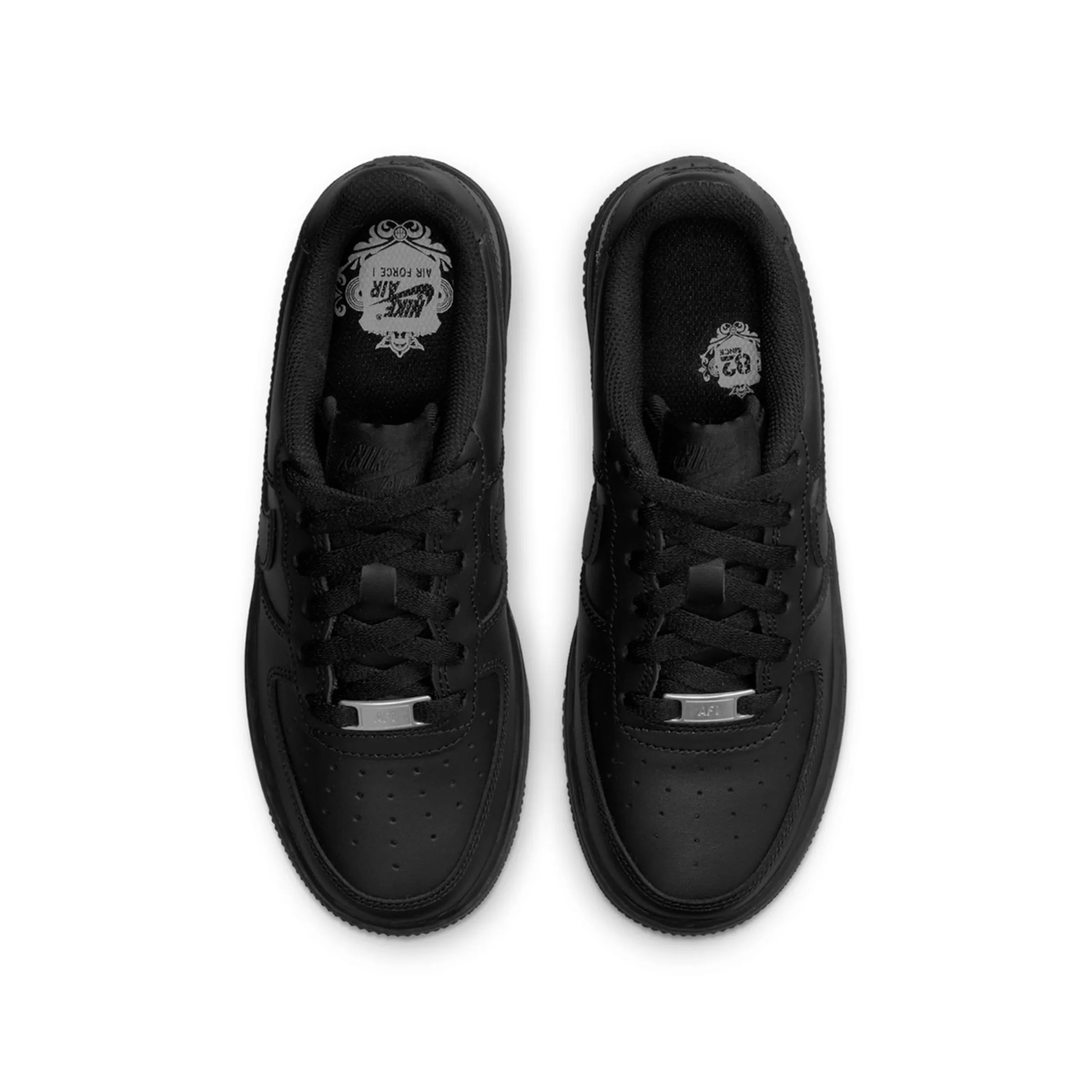 Детские повседневные кеды AIR FORCE 1 LE (GS) Nike, черный — фото 3