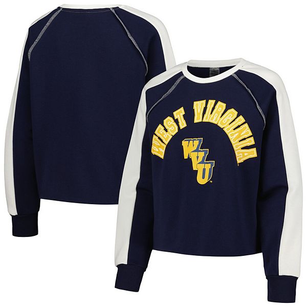 

Женский свитшот cropped raglan navy west virginia mountaineers blindside Gameday Couture, Синий, Женский свитшот cropped raglan navy west virginia mountaineers blindside Gameday Couture